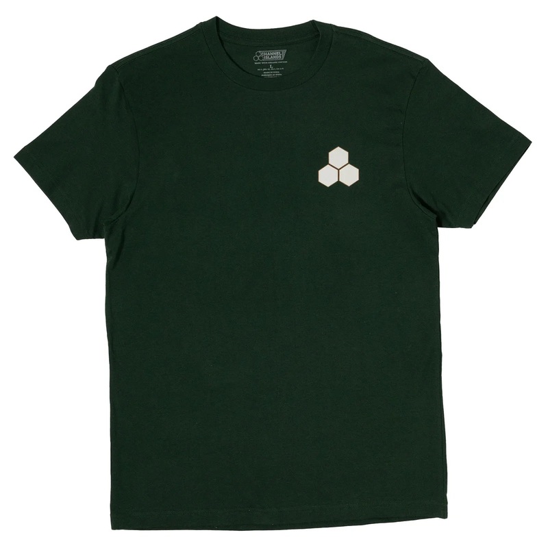Channel Islands Two Tone Hex Tee – Forest Green