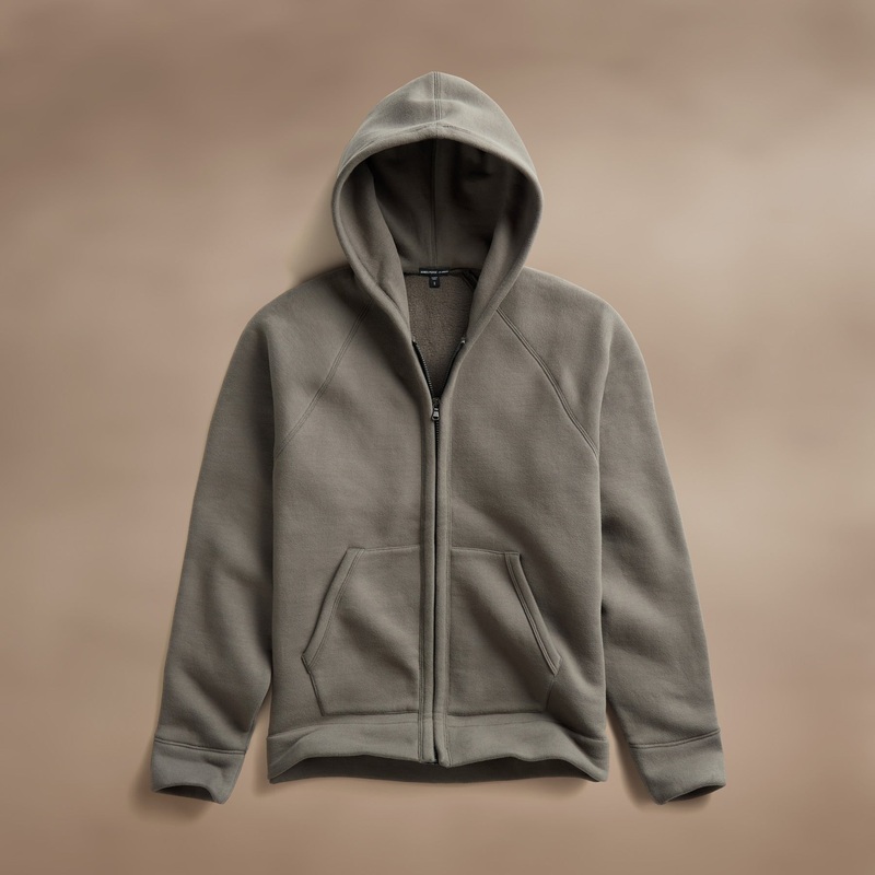 Cozy Zip Up Hoodie – Granite