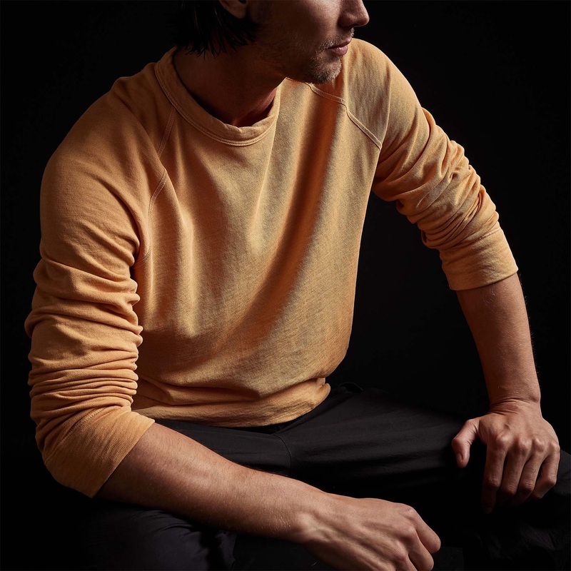 Vintage French Terry Sweatshirt – Apricot Pigment