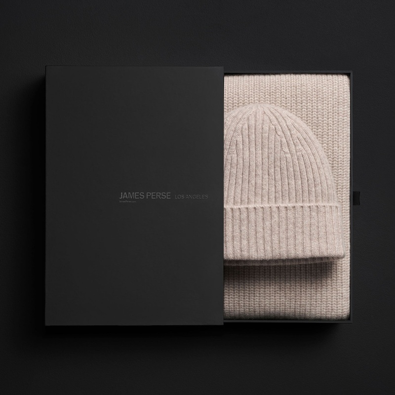 Cashmere Beanie & Scarf Gift Set – Stone