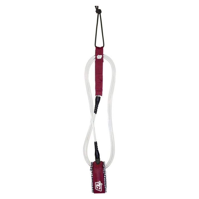 Creatures of Leisure 7ft Pro Leash – White/Maroon