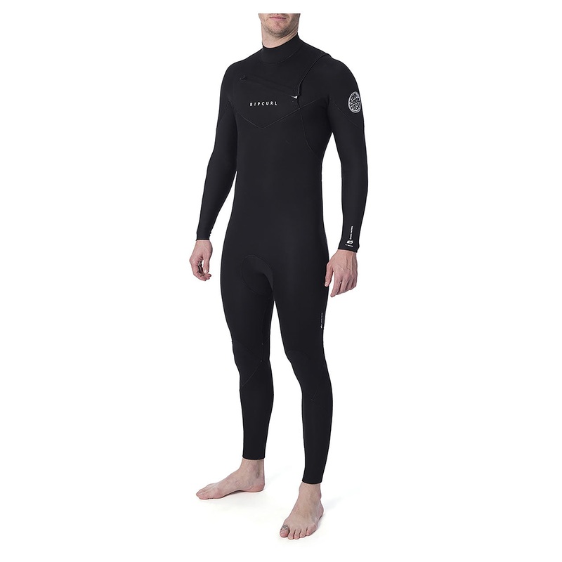 Rip Curl Dawn Patrol Warmth 4/3mm Chest Zip Wetsuit – Black