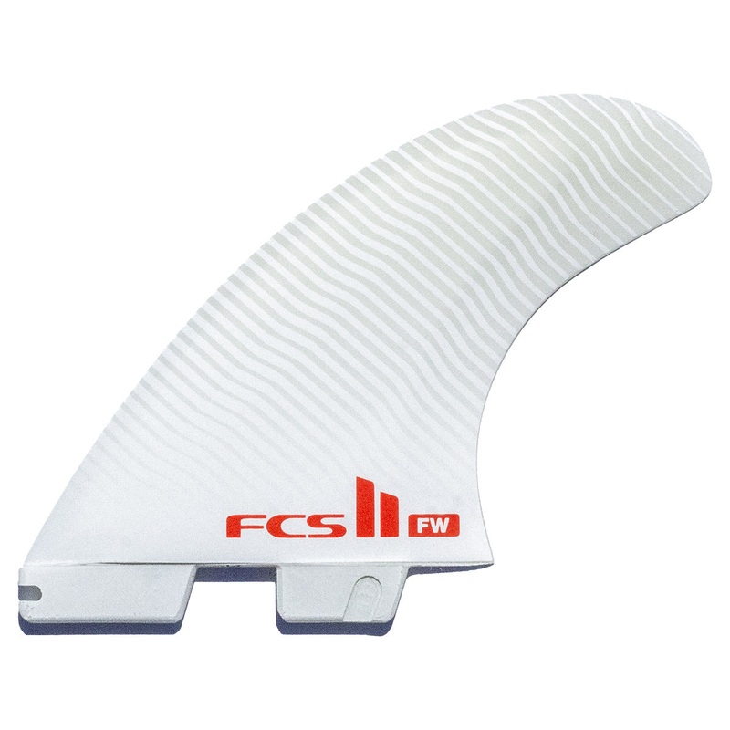 FCS II Firewire Tri Quad Fin Set – White – Large