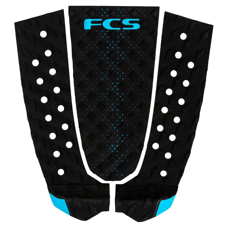 FCS T3 3 Piece Deck Pad – Black/Blue