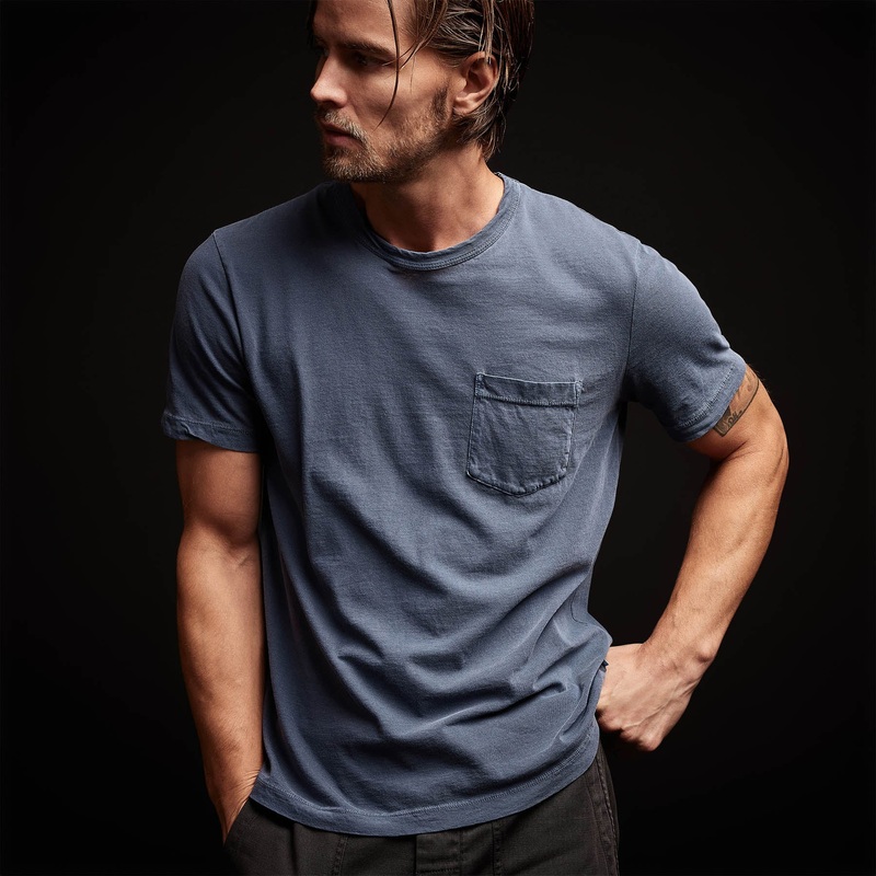 Lightweight Jersey Pocket Tee – Sea Captain Pigment