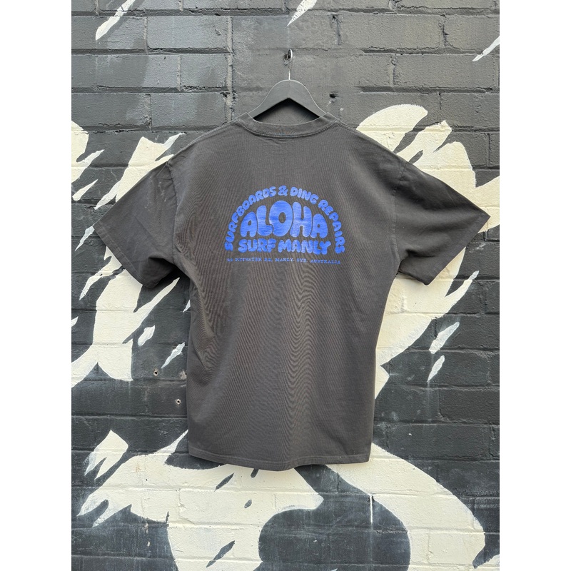 Surfboards & Ding Repairs Heavy Tee – Faded Black