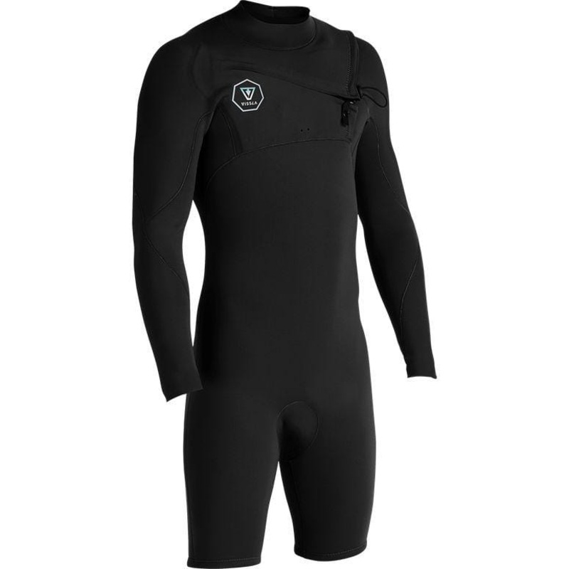Vissla 7 Seas Long Sleeve Springsuit 2/2mm – Black Jade