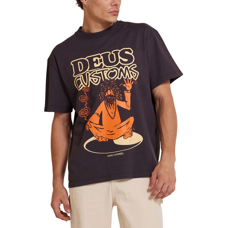 Deus Emphatic Wave Tee Anthracite