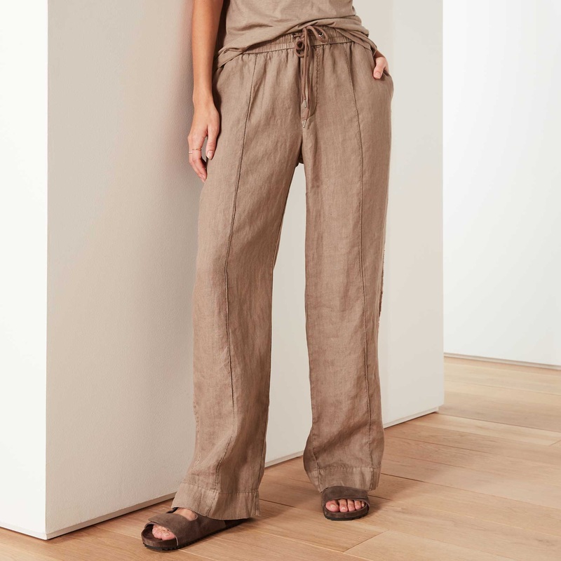 Lightweight Canvas Linen Pant – Fawn Pigment