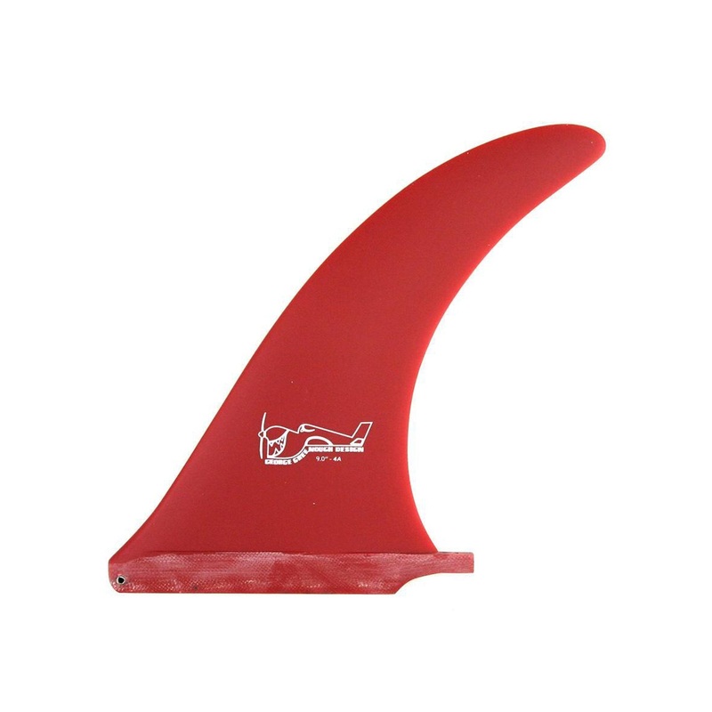 True Ames | 7″ Greenough 4A Single Fin Solid Red