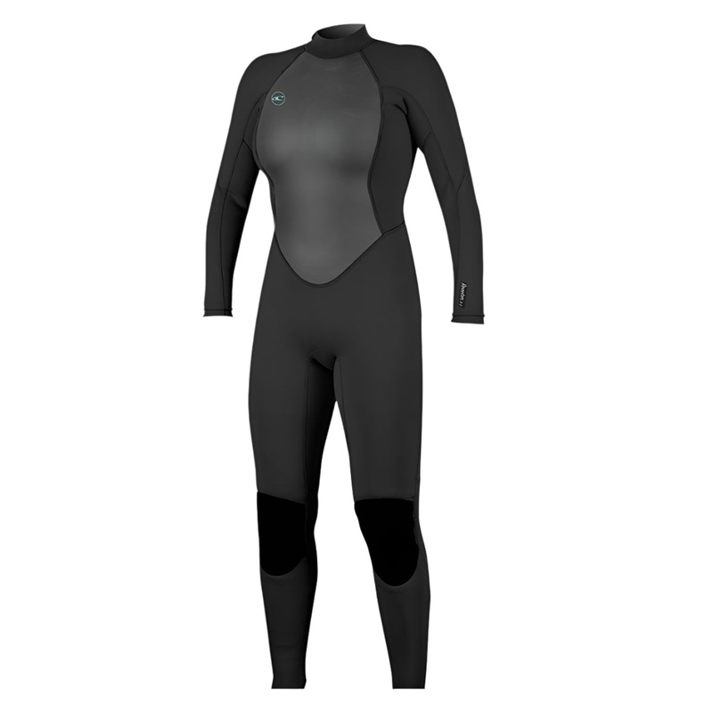 O’Neill Womens Reactor 2 3/2 Back Zip Full Wetsuit Black