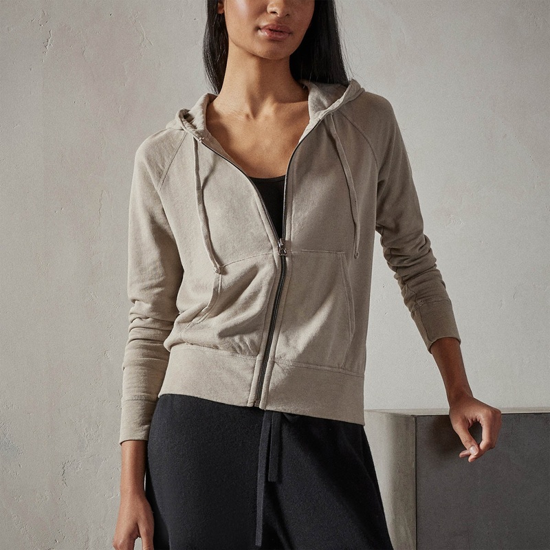 Vintage French Terry Zip Up Hoodie – String Pigment