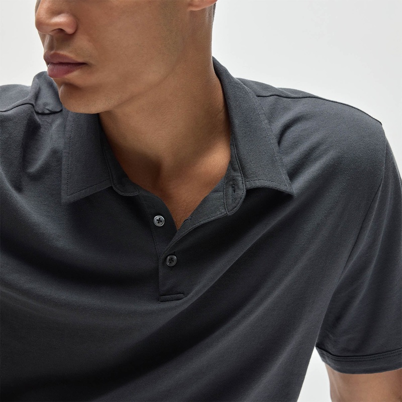 Lightweight French Terry Polo – Magma