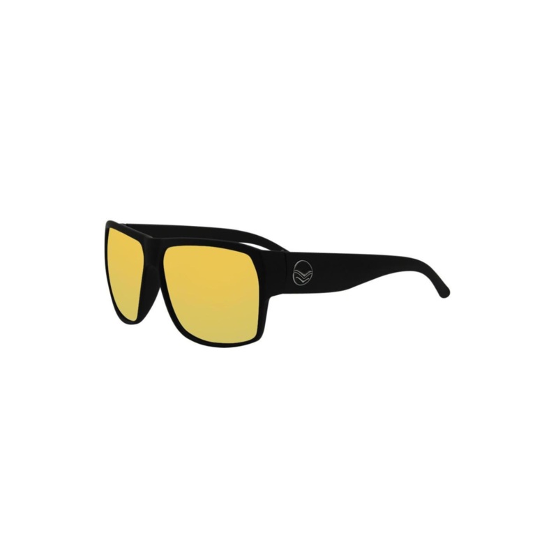 I-Sea Nick-I Sunglasses Black Gloss Yellow Mirror