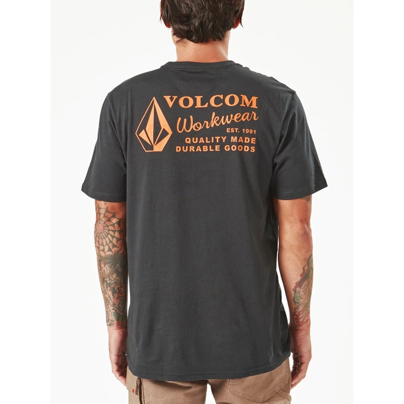 VOLCOM WORKWEAR SHORT SLEEVE TEE – BLACK