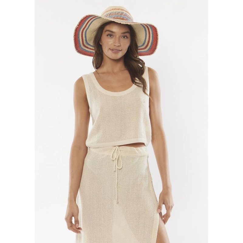 Amuse Sweet Thing Knit Tank-Seashell