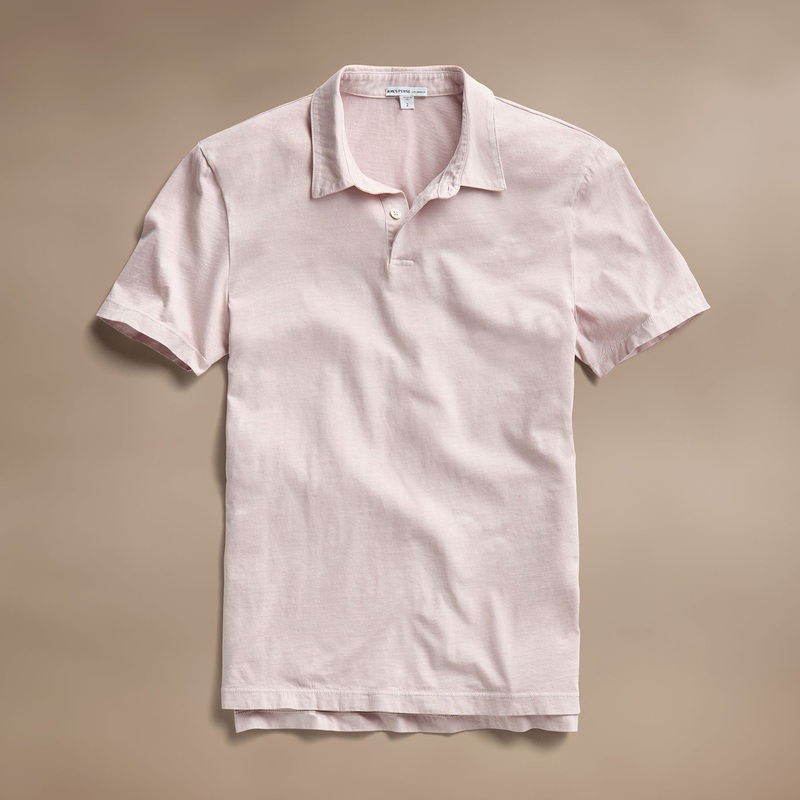 Sueded Jersey Polo – Degas Pigment