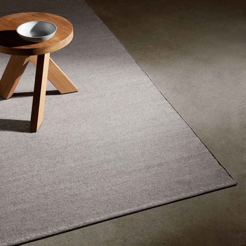 Wool Area Rug – Grey Melange