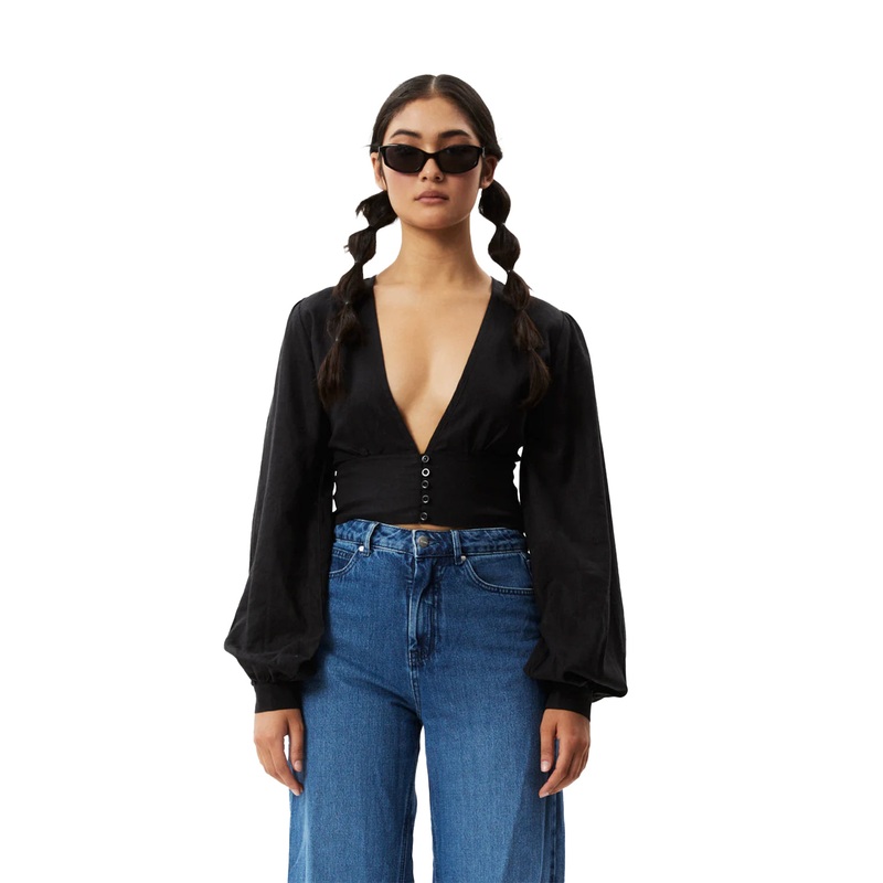 Afends Women’s Lilo Hemp Button Up Top
