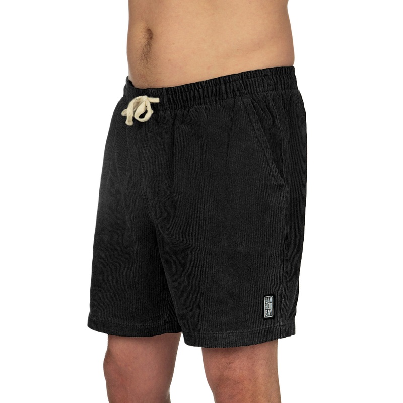BamBooBay Chill Cord Shorts Black