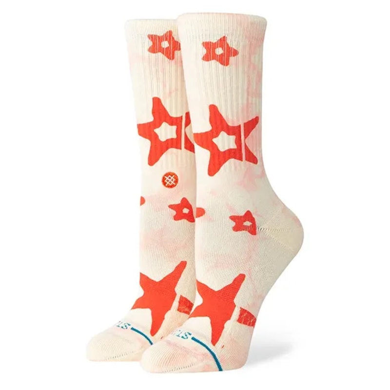 Stance Socks Starry Eyed Womens Crew Socks – Cream