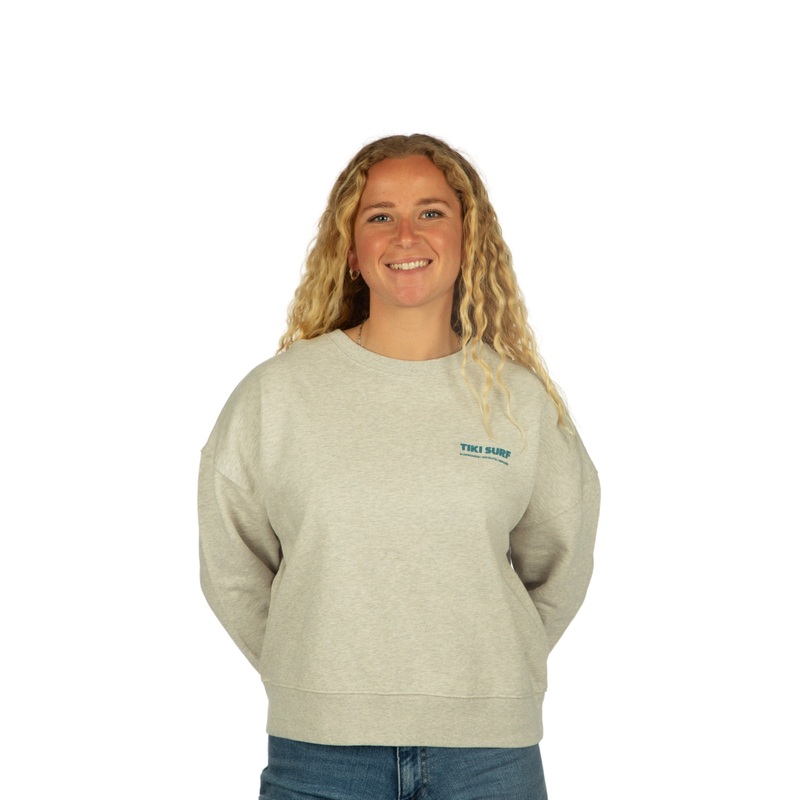 Tiki OG Surf Shop Womens Crew Heather Haze