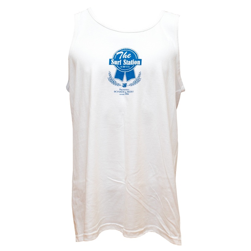 Surf Station Pabst Surf Co Men’s Tank – White