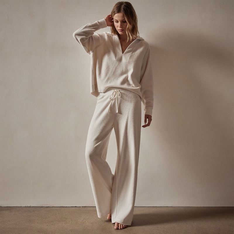 Wide Leg Lounge Pant – Oyster