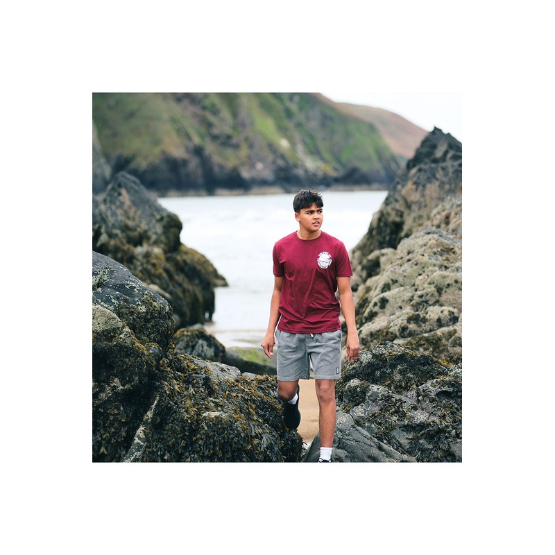 Tiki Putsborough Destination Short Sleeve T-Shirt Burgundy