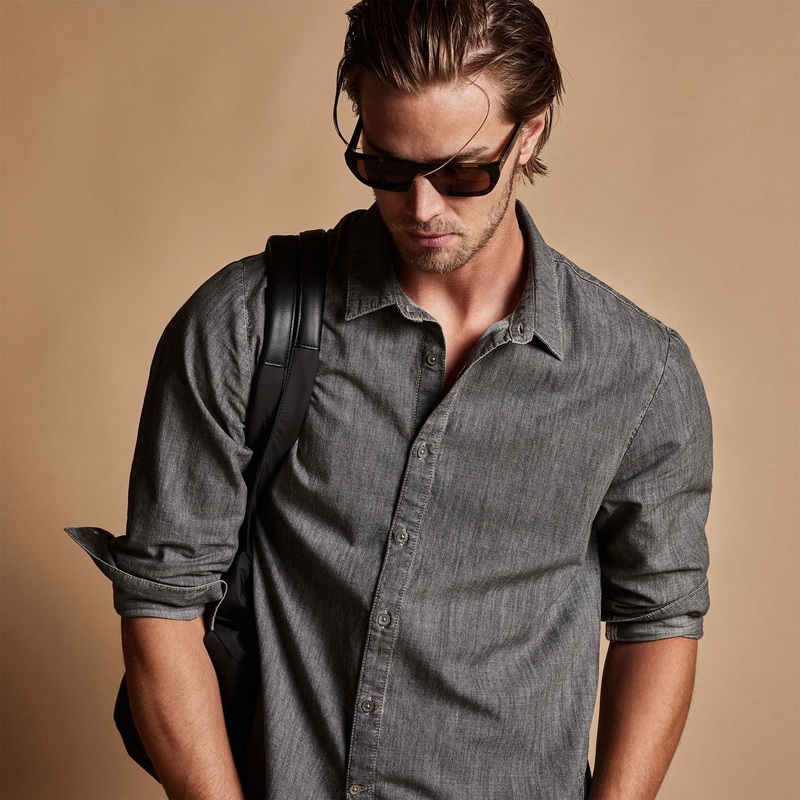 Lightweight Denim Shirt – Grey Denim
