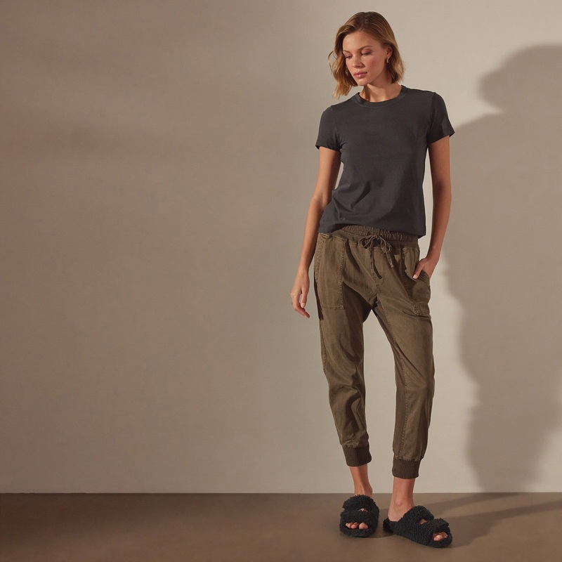 Mixed Media Pant – Army Green Pigment