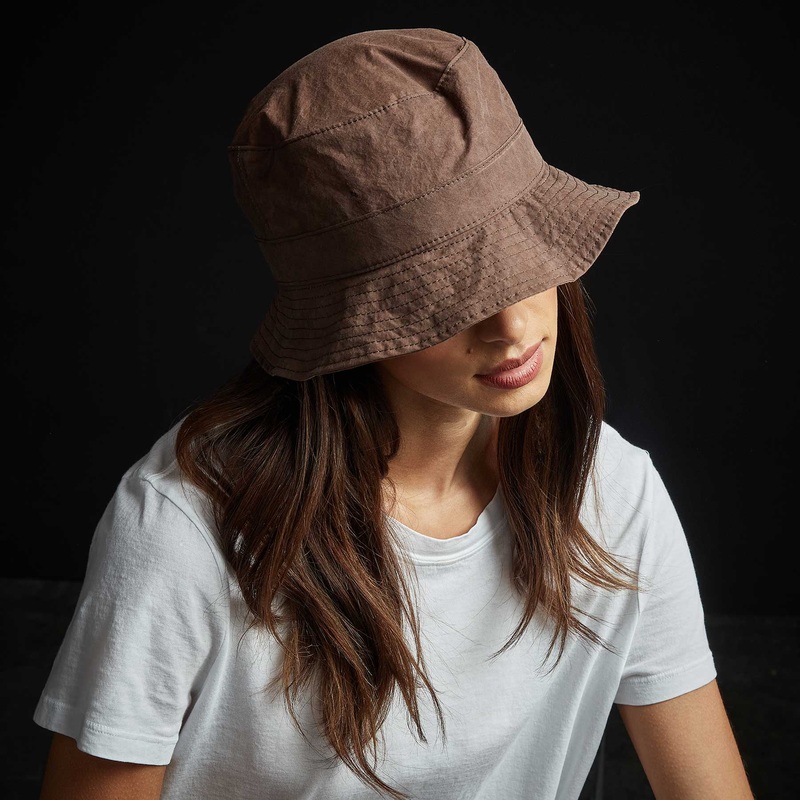 Parachute Poplin Bucket Hat – Malt Pigment