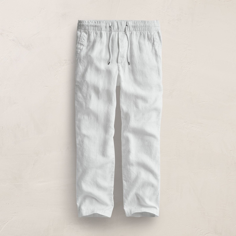 Relaxed Linen Pant – White
