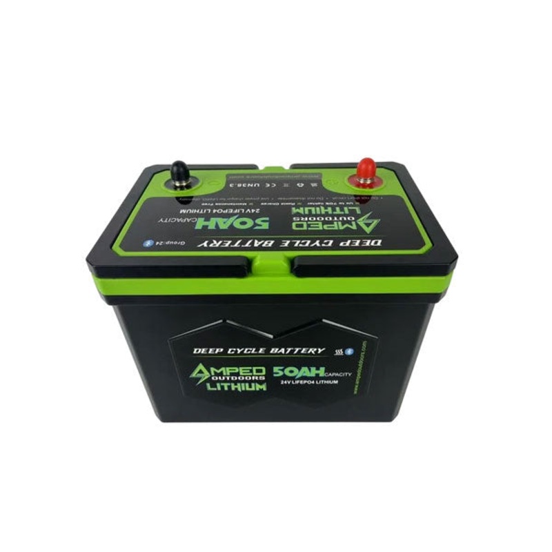 Amped Outdoors 24V 100Ah Lithium Battery Bundle