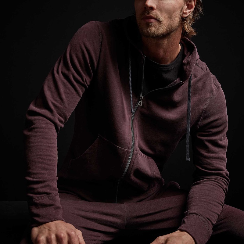 Vintage French Terry Zip Up Hoodie – Napa Pigment