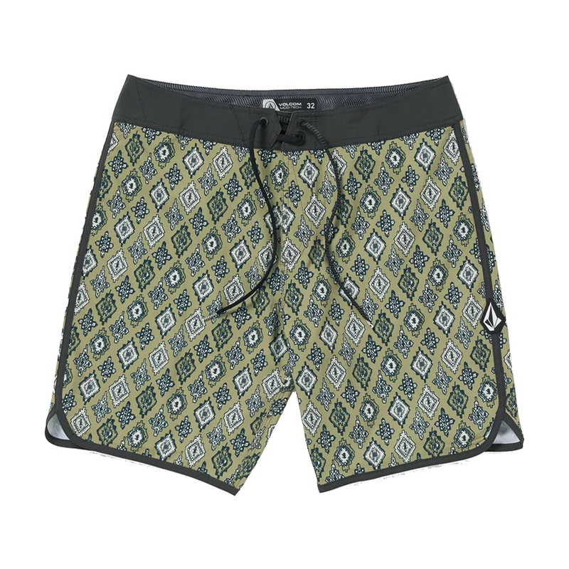 Volcom Inherent Scallop Mod-Tech 19″ Men’s Boardshorts – Green
