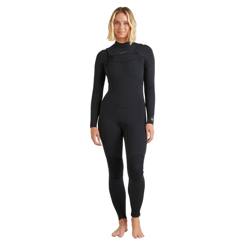 Billabong Womens 3/2mm Salty Dayz Natural Chest Zip Steamer Wetsuit