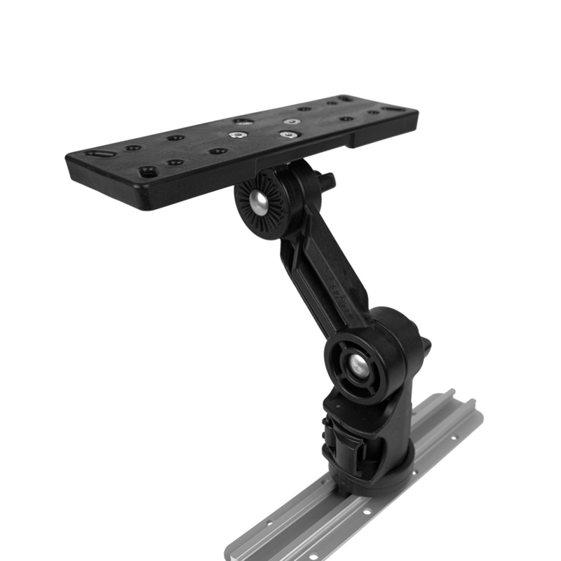 Rectangular Fish Finder Mount with Track Mounted LockNLoad Mounting System