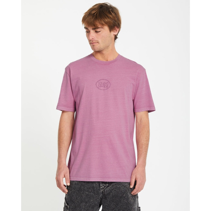 Volcom Handstone Short Sleeve T-Shirt Steel Purple