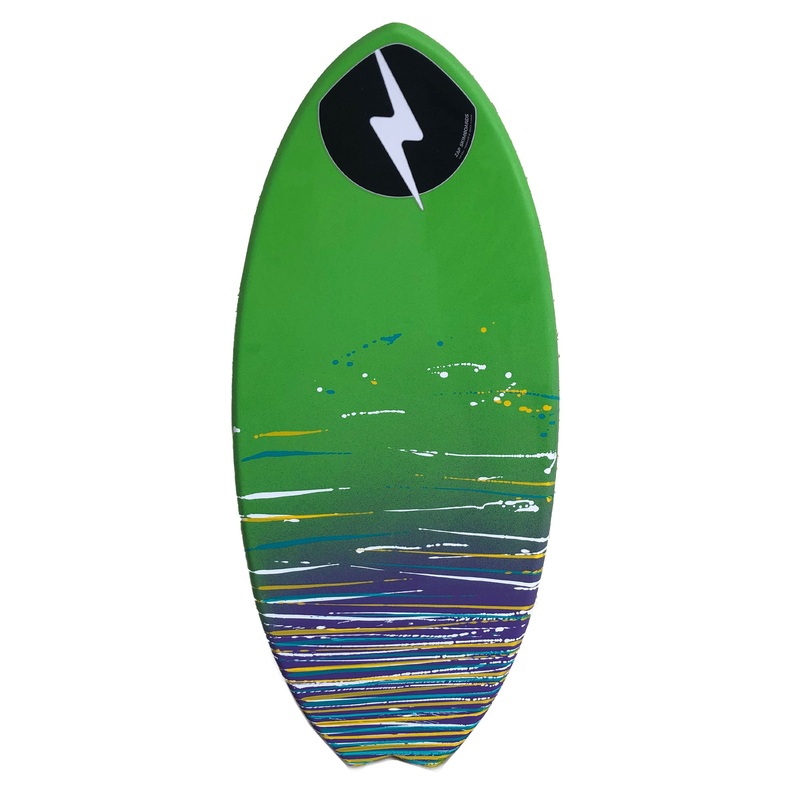 Zap Fish 47″ Skimboard – Purple/Yellow/Teal