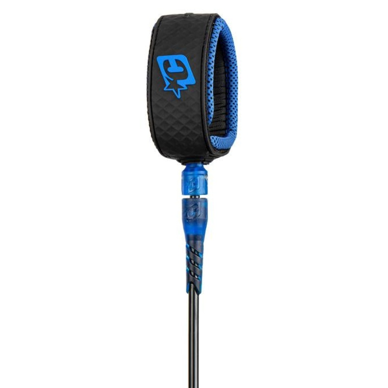 Creatures Longboard Ankle Leash-Black Blue-9′ x 9/32″