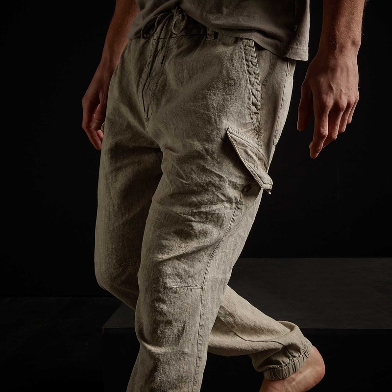 Slub Linen Cargo Pant – Mineral Pigment