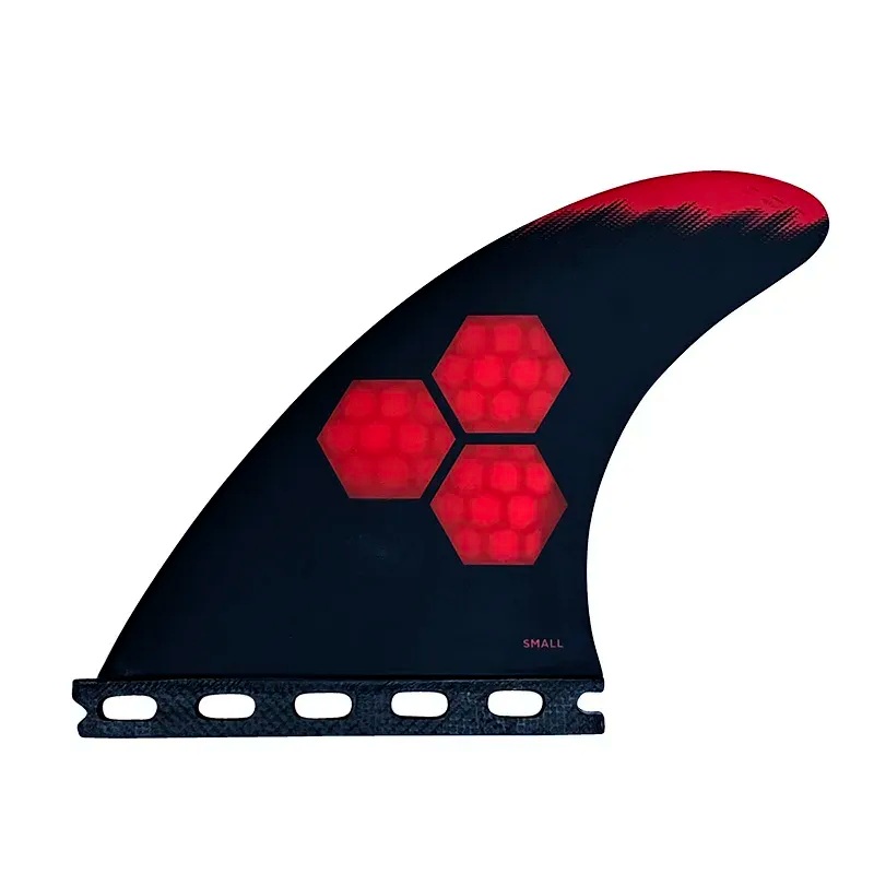 Channel Islands Tech 1 Tri Fin Set-Red-Small