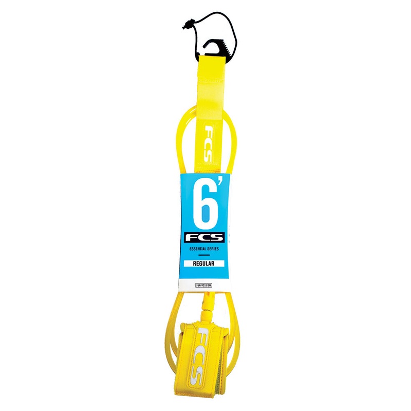 FCS 6ft Regular Leash – Taxi Cab Yellow