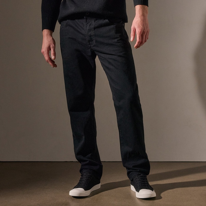 Black Denim 5 Pocket Pant – Black