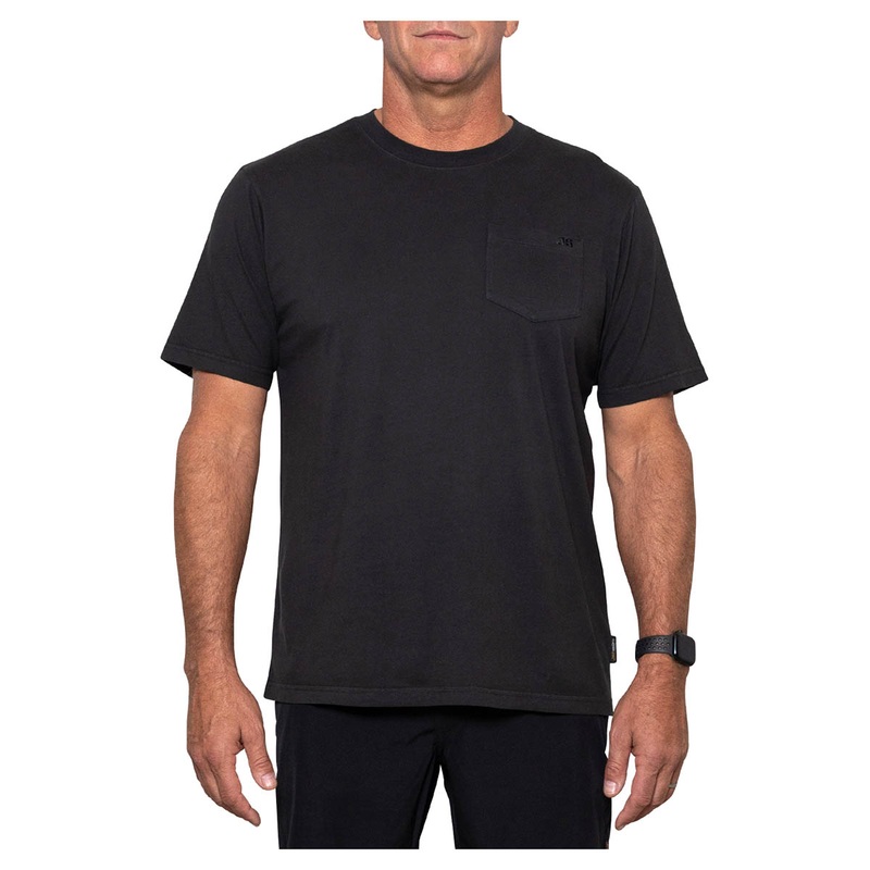 JS Baron Embroided Pocket Tee – Washed Black