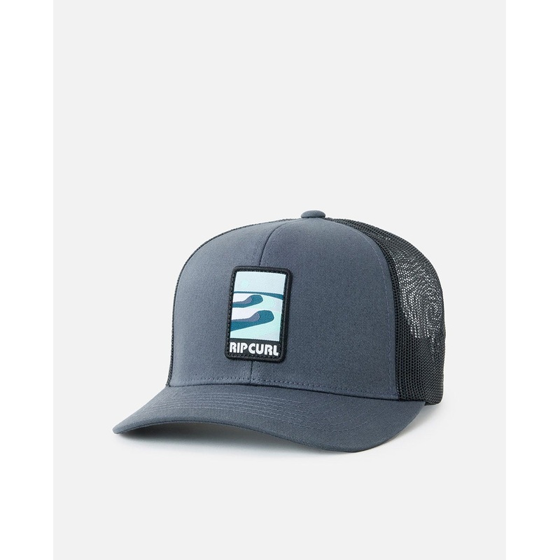 Rip Curl Custom Curve Trucker Hat-Washed Black