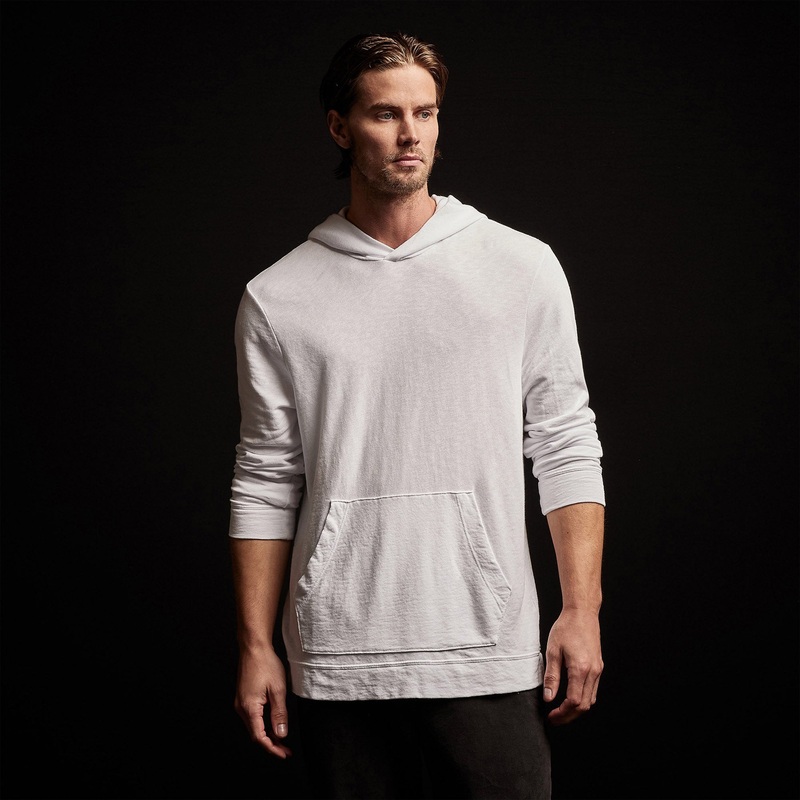 Vintage French Terry Hoodie – White