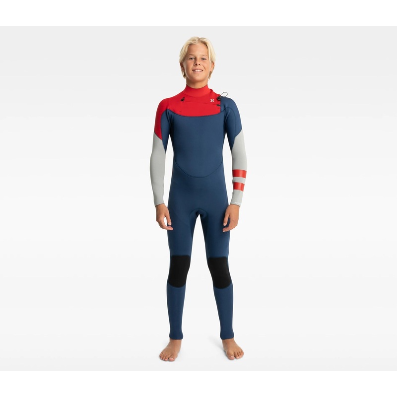Boys Advant 3/2mm Hurley Youth Wetsuit Steamer – Iodine Blue