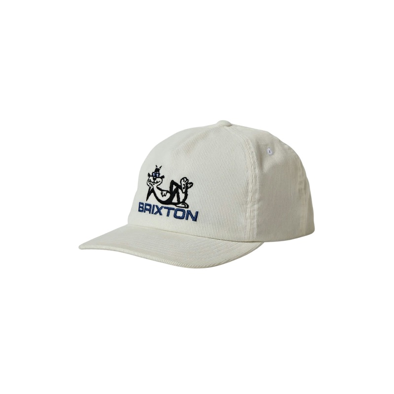 Brixton Cool Cat Mp Snapback Cap White